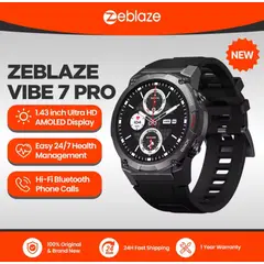 ZEBLAZE - Smartwatch Grado Militar Vibe 7 Pro Amoled Ultra HD