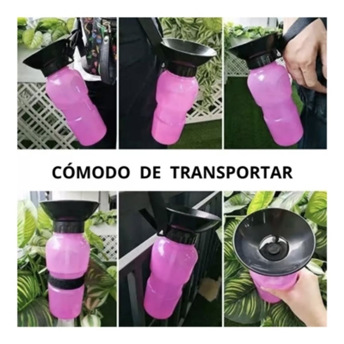 GENERICO - Bebedero Botella De Agua Portátil Mascota Hidratacion 500ml
