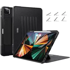 GENERICO - Carcasa de lujo New iPAD 12.9 2020 2021 NEGRO revisa tu modelo
