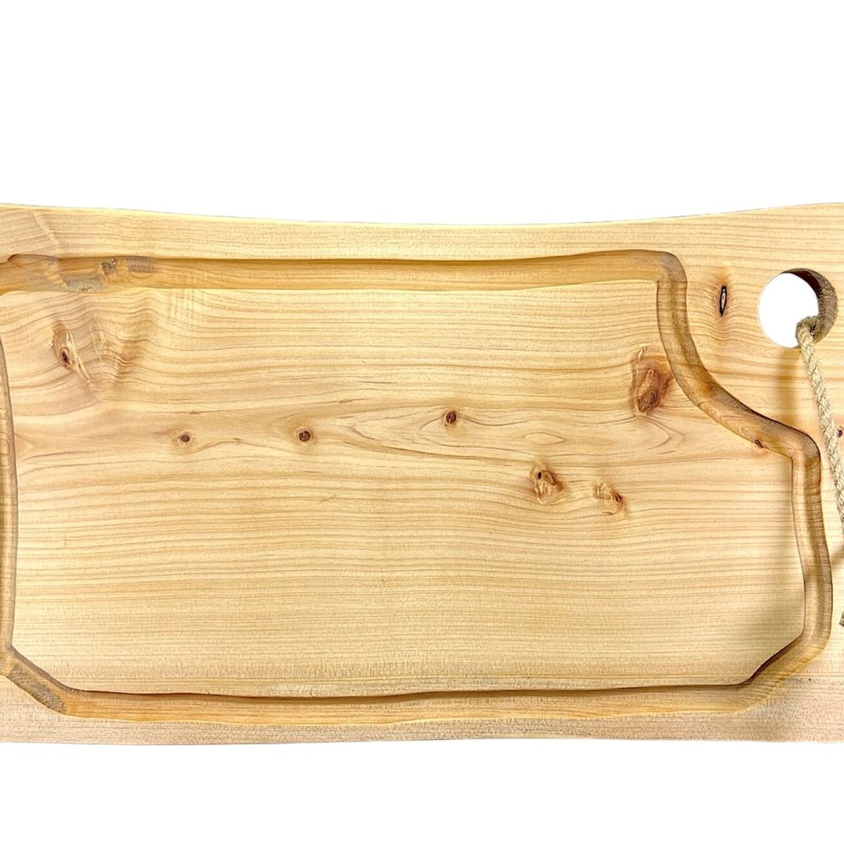 GENERICO - Tabla Picar Ciprés 42cmx27cmx23cm