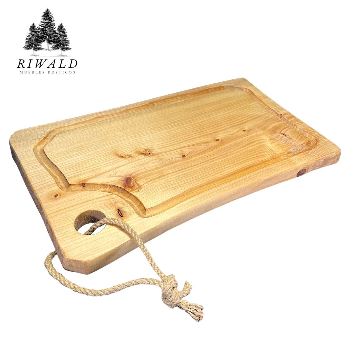 GENERICO - Tabla Picar Ciprés 42cmx27cmx23cm