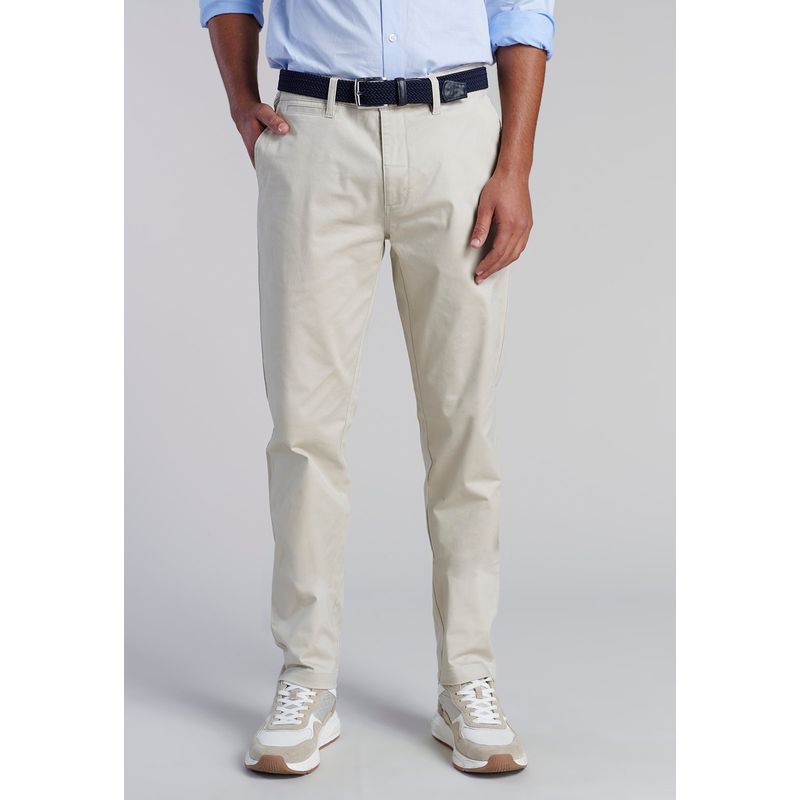 FEROUCH - Pantalon Twill Slim /33 Beige Ferouch