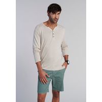 Polera Ml Henley New Jersey Beige