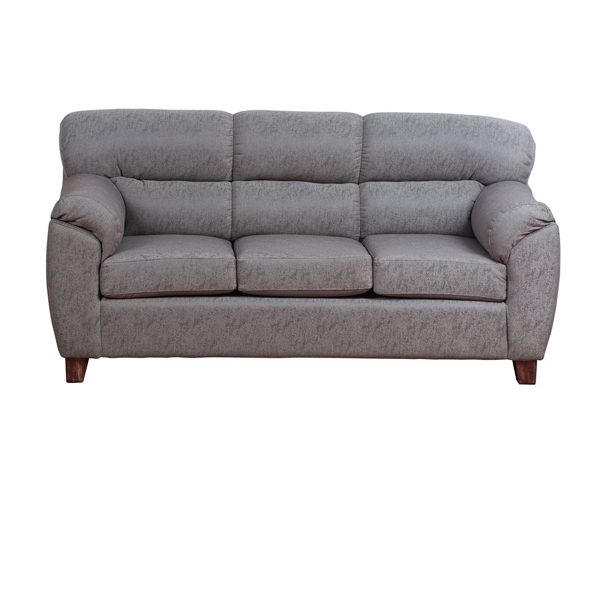 MUEBLES AMERICA - Sofá Ivannia 3 Cuerpos Lino Sidelli Gris