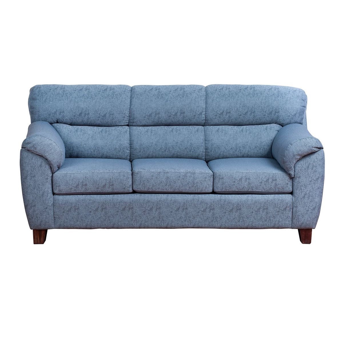 MUEBLES AMERICA - Sofá Ivannia 3 Cuerpos Lino Sidelli Azul Petróleo