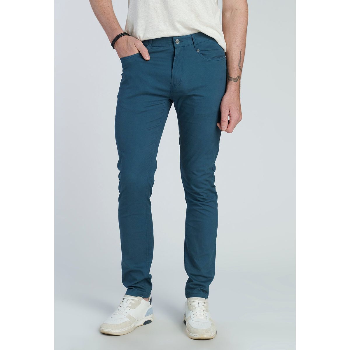 NEW MAN - Pantalon Bruselas Azul New Man