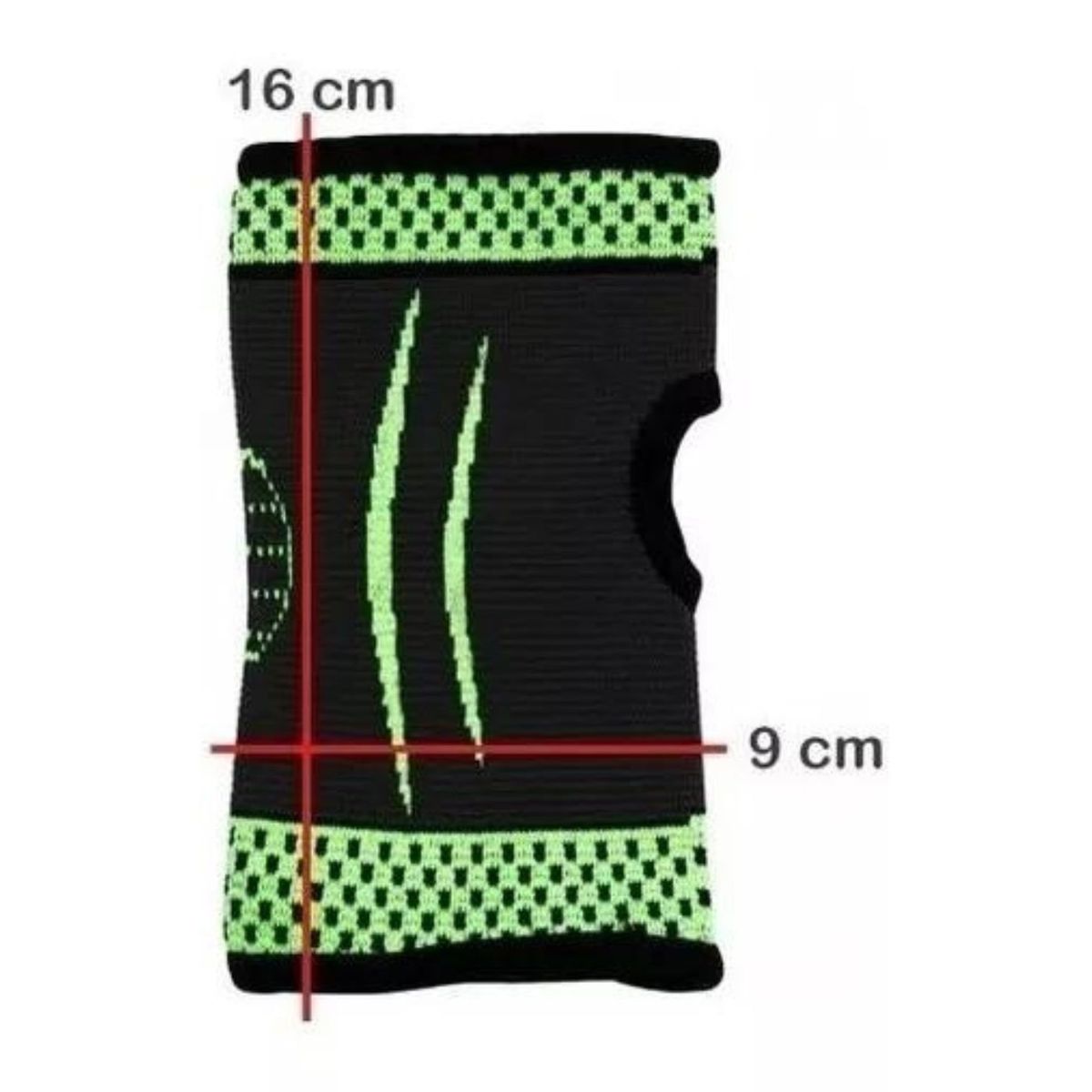 LIKE SHOP - Muñequera Elasticada Deporte Tennis Bici Sudor Verde 7705