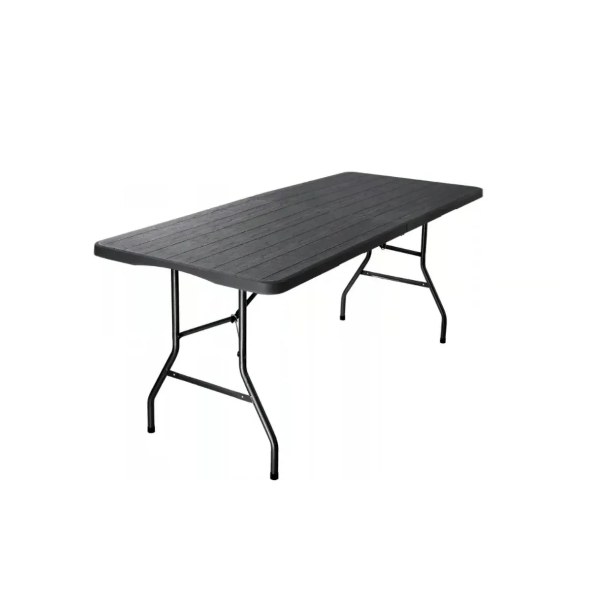 IGPRO - Mesa Plegable 180x74x74cm Tipo Maleta Gris simil Madera