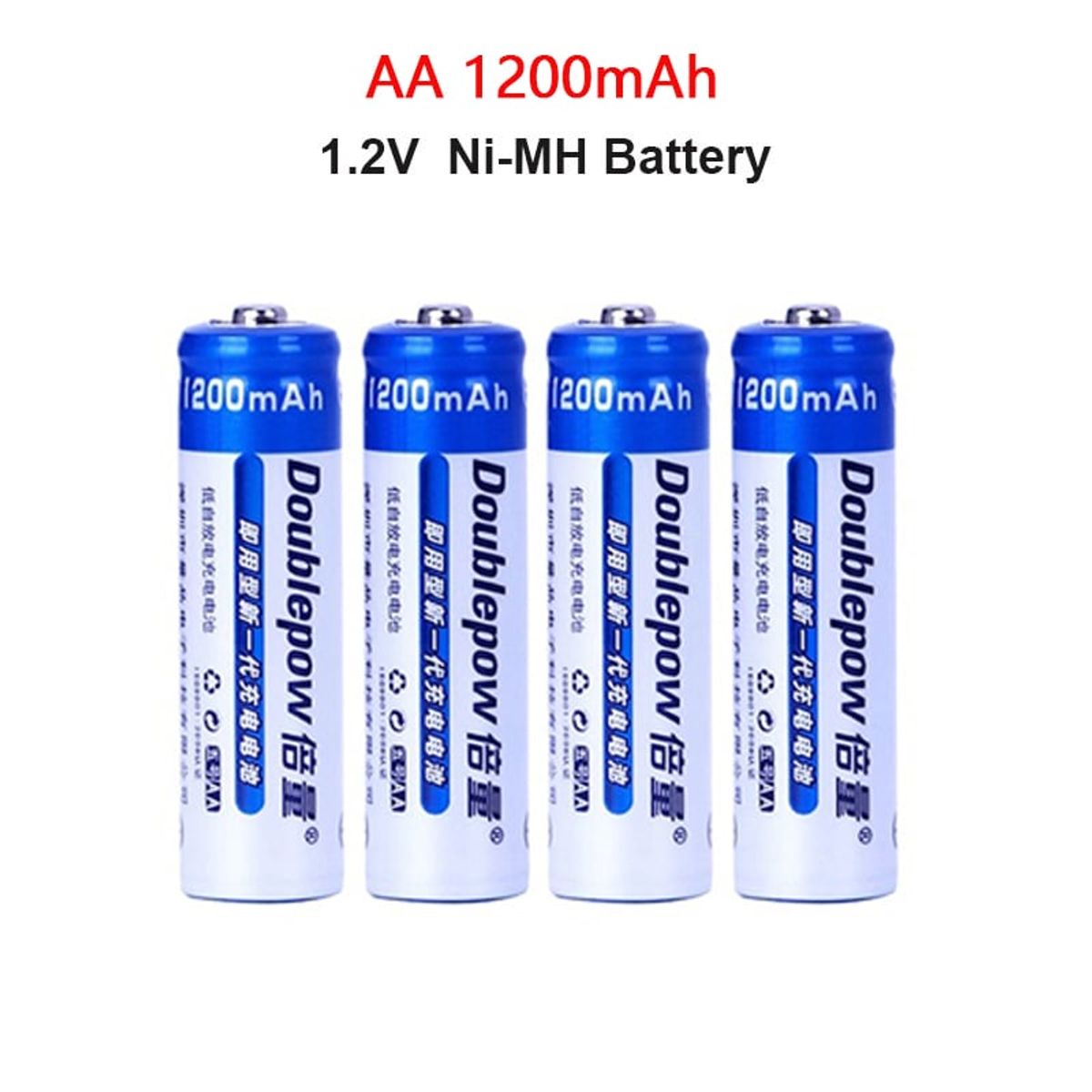 GENERICO - KIT 4 PILAS AA RECARGABLES + ESTUCHE