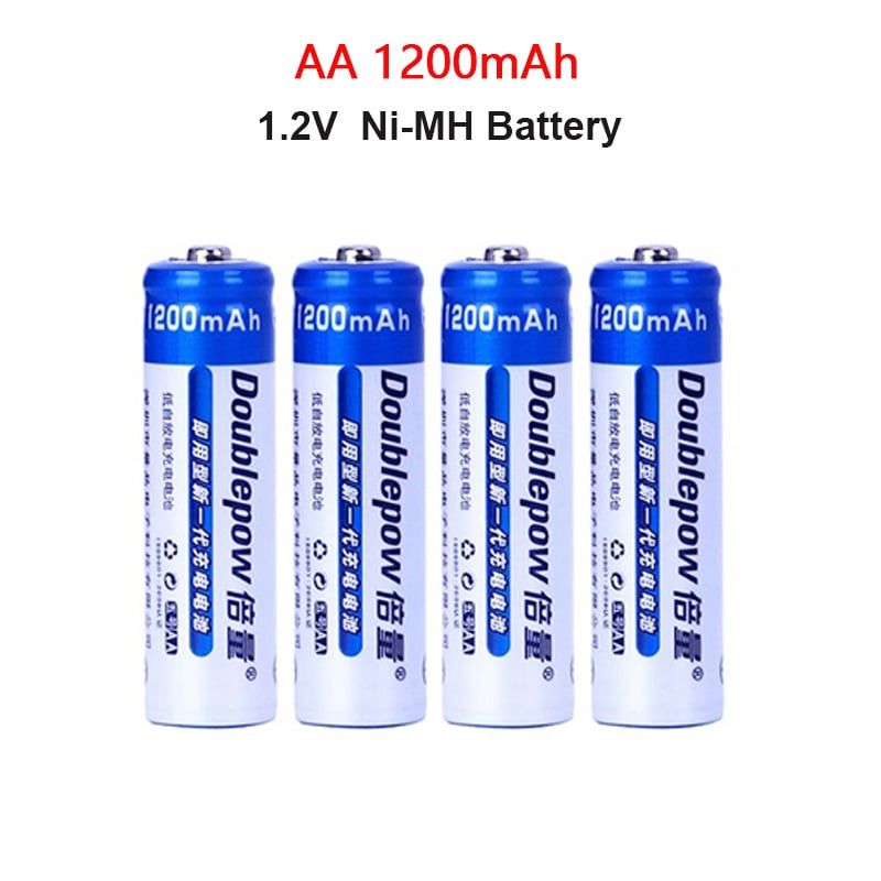 GENERICO - KIT 4 PILAS AA RECARGABLES + ESTUCHE