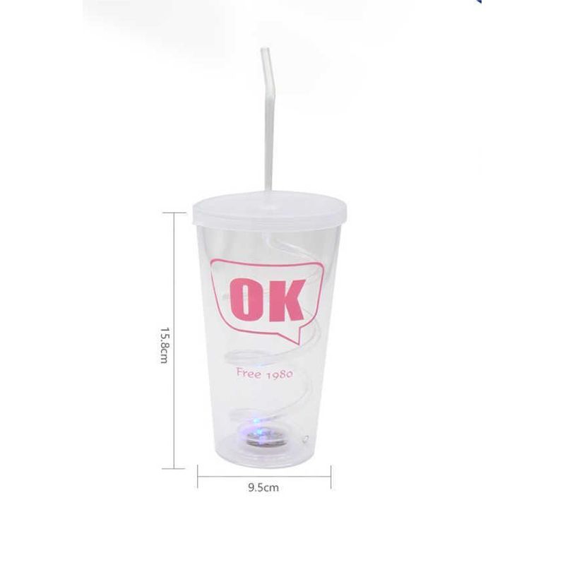 GENERICO - Vaso Plastico con Bombilla