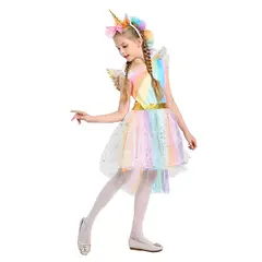 TODODISFRACESCHILE - Disfraz Unicornio Deluxe Cintillo y Alas 5 a 6 años