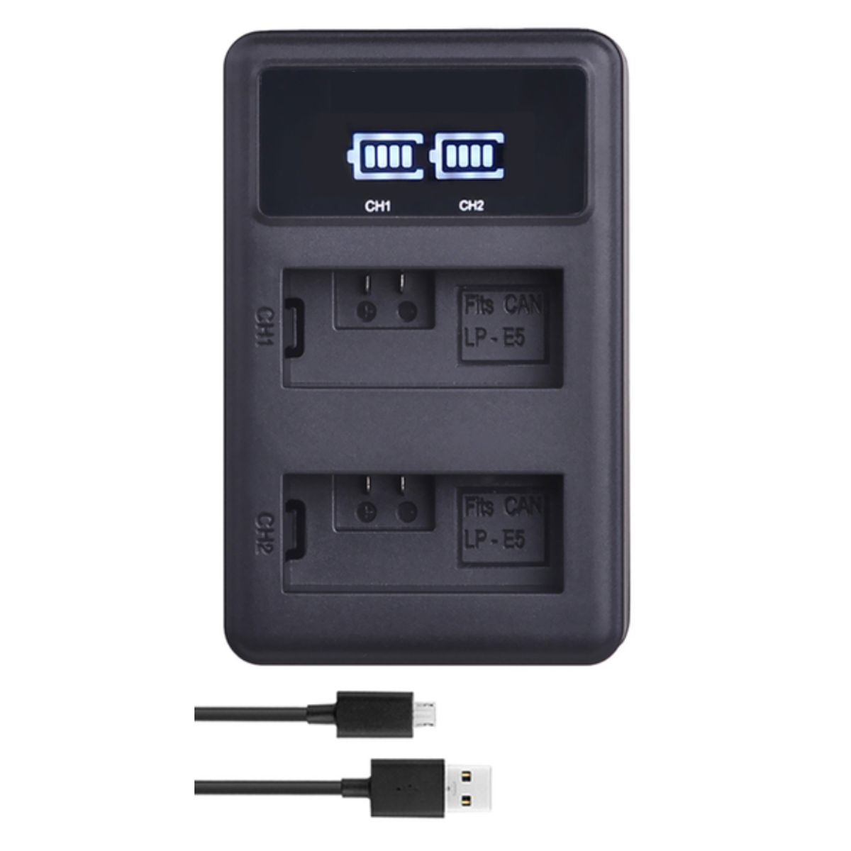 GENERICO - CARGADOR DOBLE LC-E5 ALTERNATIVO CANON