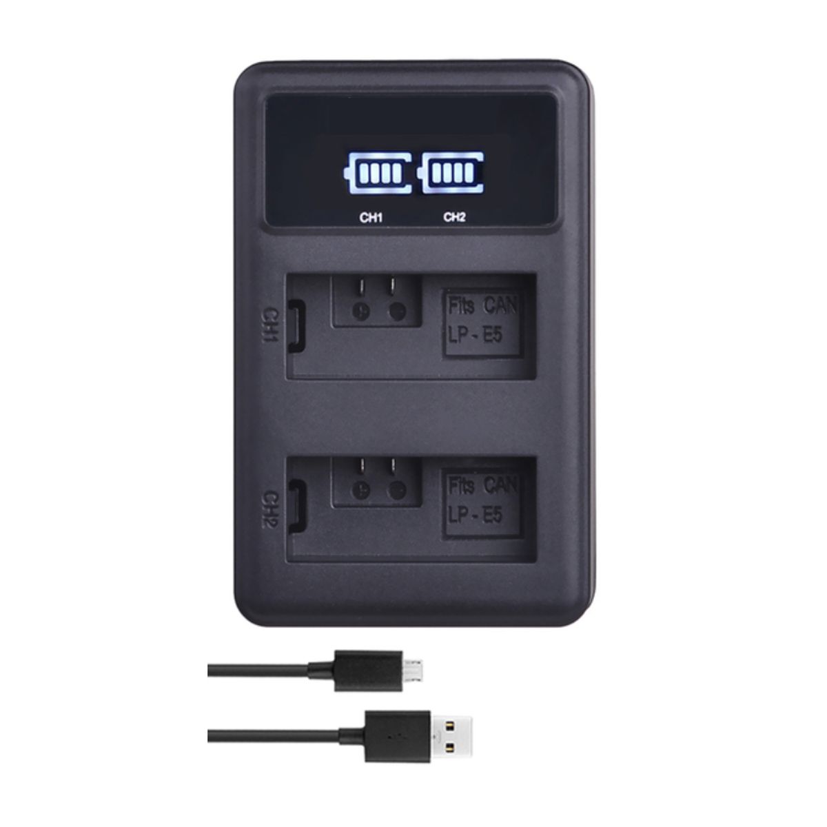 GENERICO - CARGADOR DOBLE LC-E5 ALTERNATIVO CANON