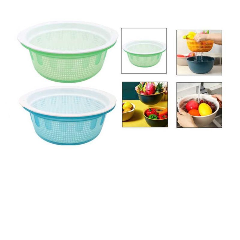 GENERICO - Bowl Con Colador Escurridor Para Verduras Pastas Cocina