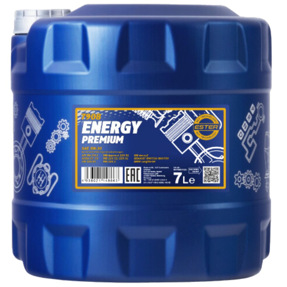 MANNO - Aceite Lubricante 5w30 Mannol Energy Premium 7l