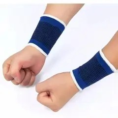 LIKE SHOP - Par Muñequeras Elasticadas Deporte Tennis Bici Sudor Azul 651