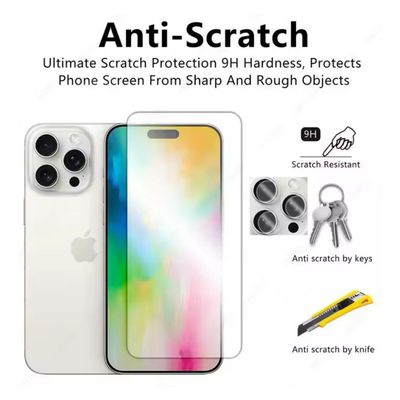 Imagen 2 del producto Lamina Mica Vidrio Templado Completa Para iPhone 16 Pro Max