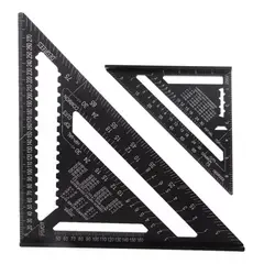 MUNDO MAGIA - Escuadra Rápida Profesional Aluminio Militétrica 30 Cm