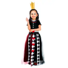 TODODISFRACESCHILE - Disfraz Reina de Corazones Talla 5 - 6 años