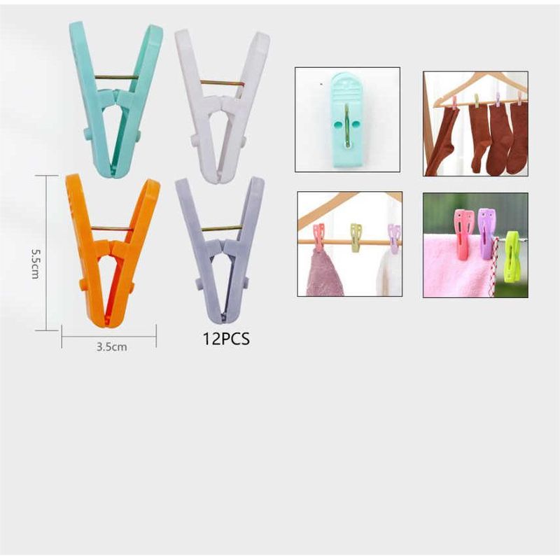 GENERICO - pack 6 Perros Para Ropa plastico