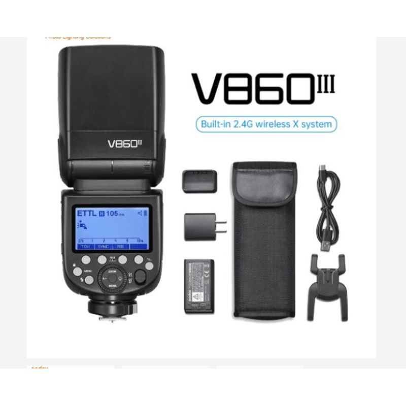 GODOX - FLASH GODOX V860III PARA NIKON TTL HSS CON BATERÍA
