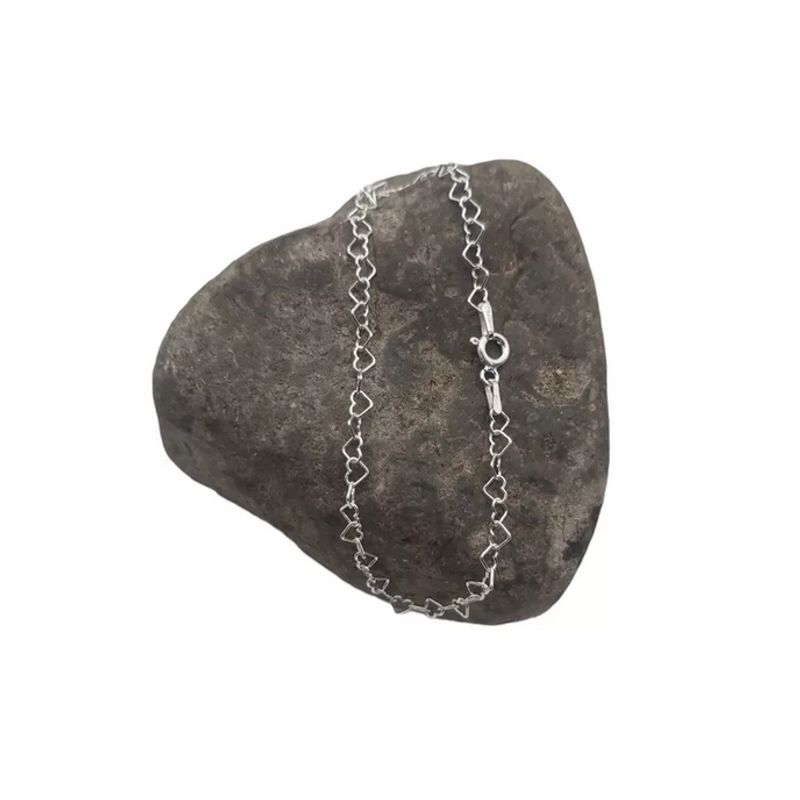 GENERICO - Pulsera Mujer Corazones Plata Italiana 925