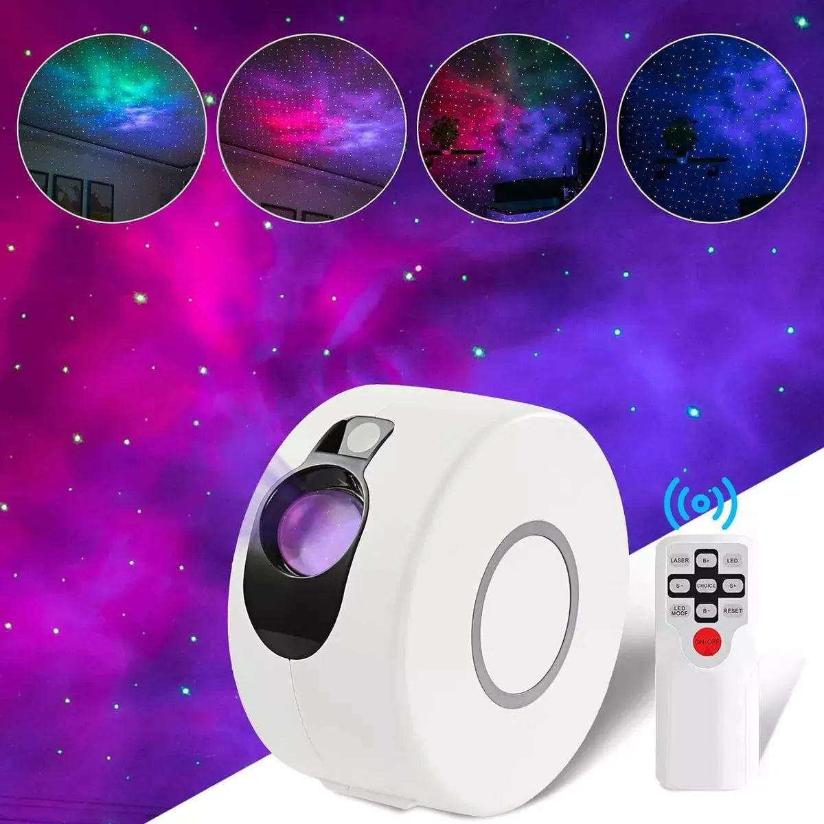 SHOP EHOME BAG - Lampara Proyector Galaxias Y Estrellas Movimiento Luz