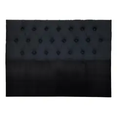 IMPORTCLICK - Respaldo 2 Plazas Piso Capitone Premium 150x140 CM Negro Lino