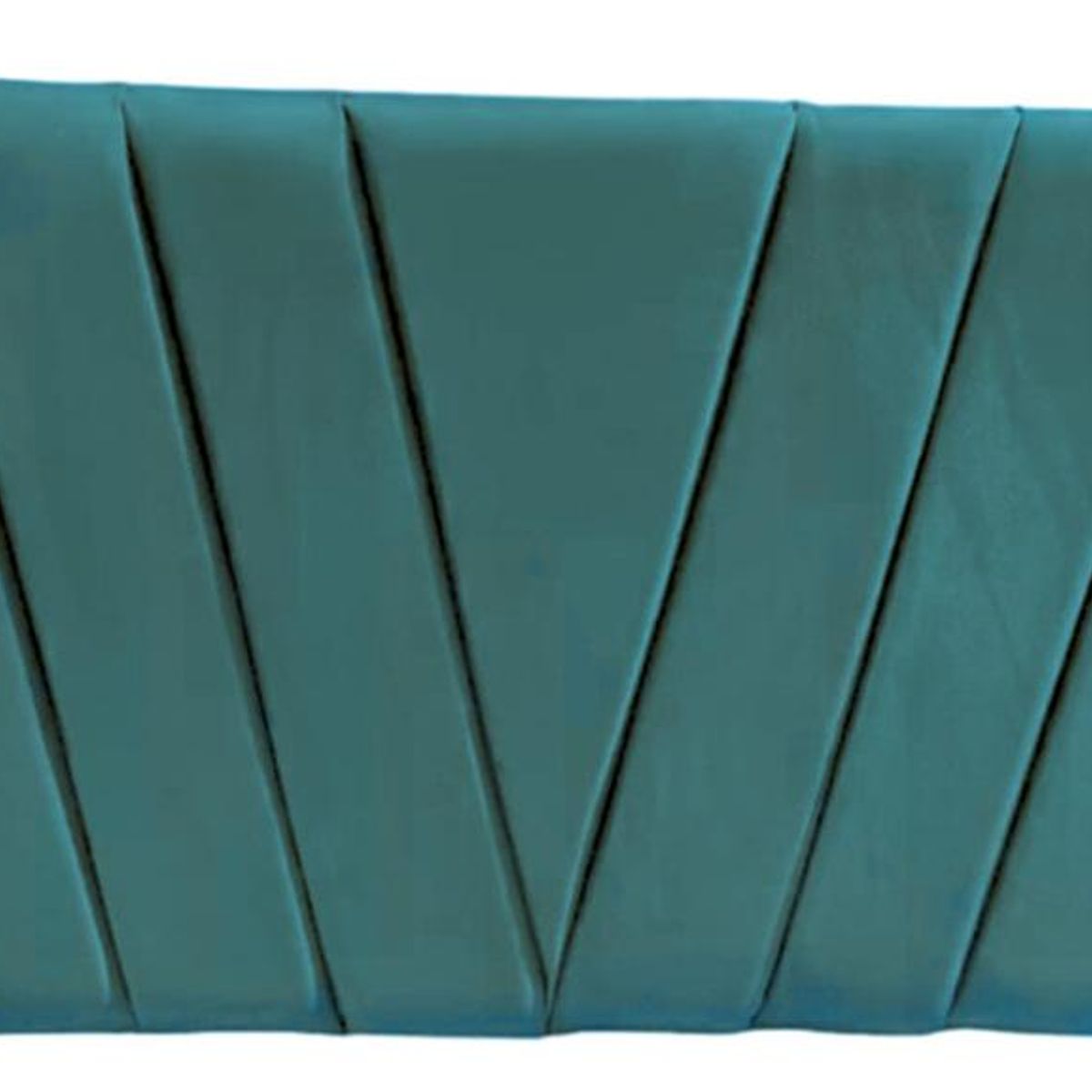 IMPORTCLICK - Respaldo Elegante King Capitone En V 180x60 CM Turquesa Felpa IMPORTCLICK
