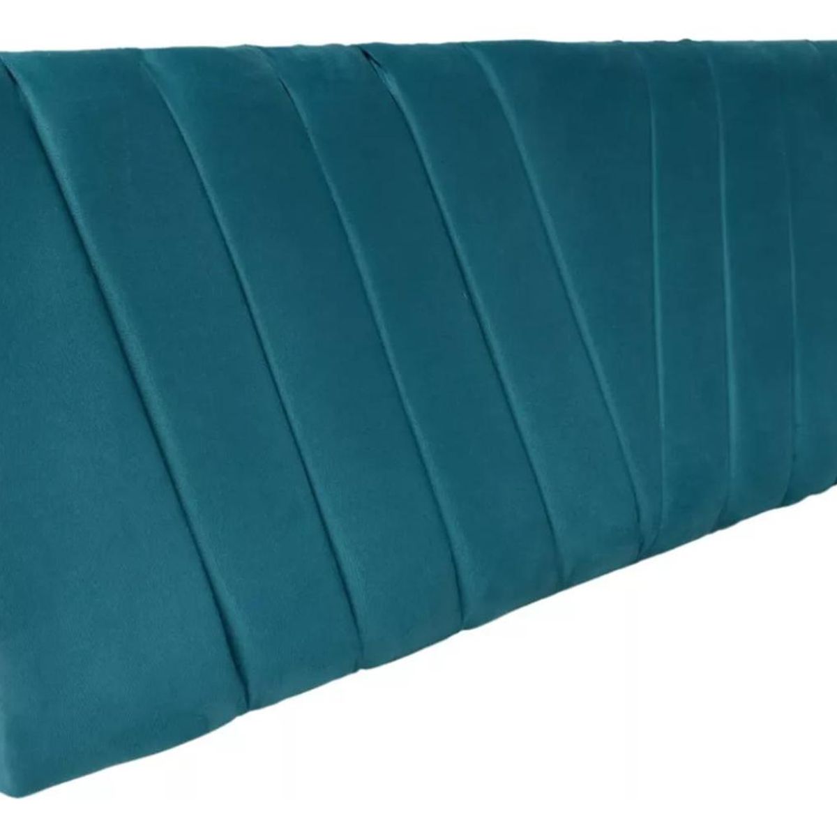 IMPORTCLICK - Respaldo Elegante King Capitone En V 180x60 CM Turquesa Felpa IMPORTCLICK