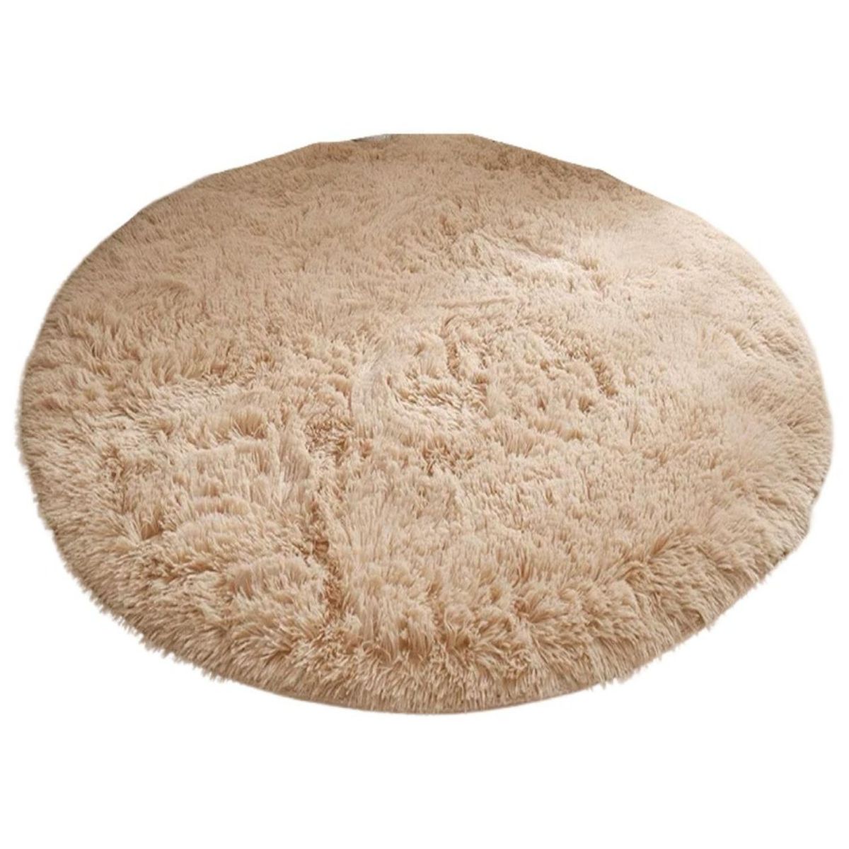 GENERICO - Alfombra Redonda Peluda 150 cm - Pelo Largo C6