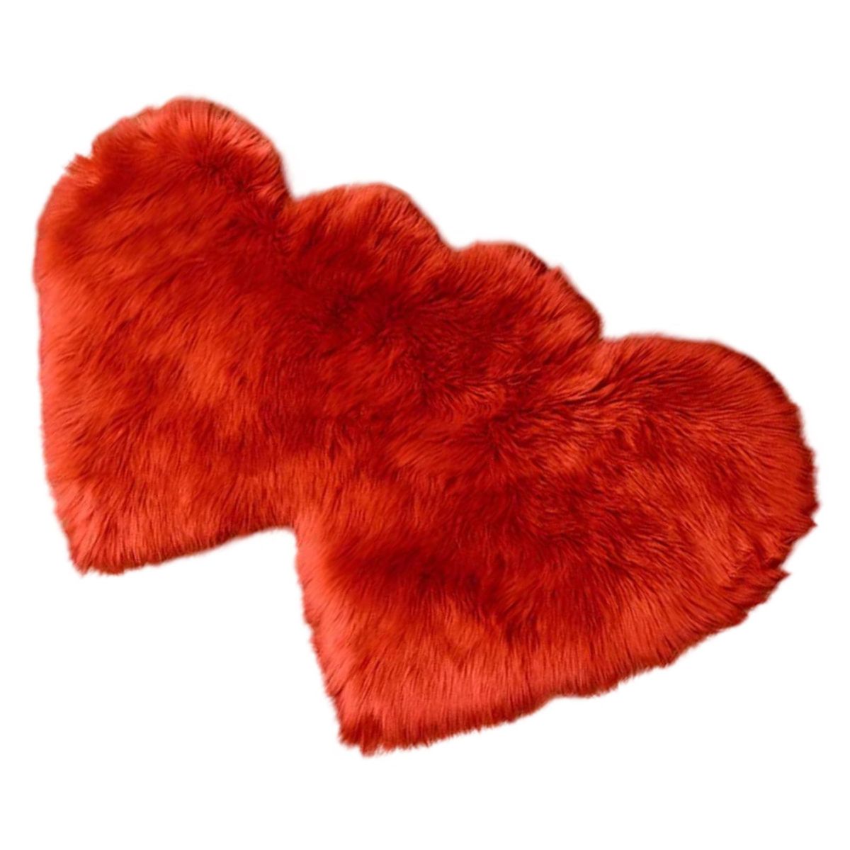 GENERICO - Alfombra Corazón Pelo Largo - Diseño Romántico C3