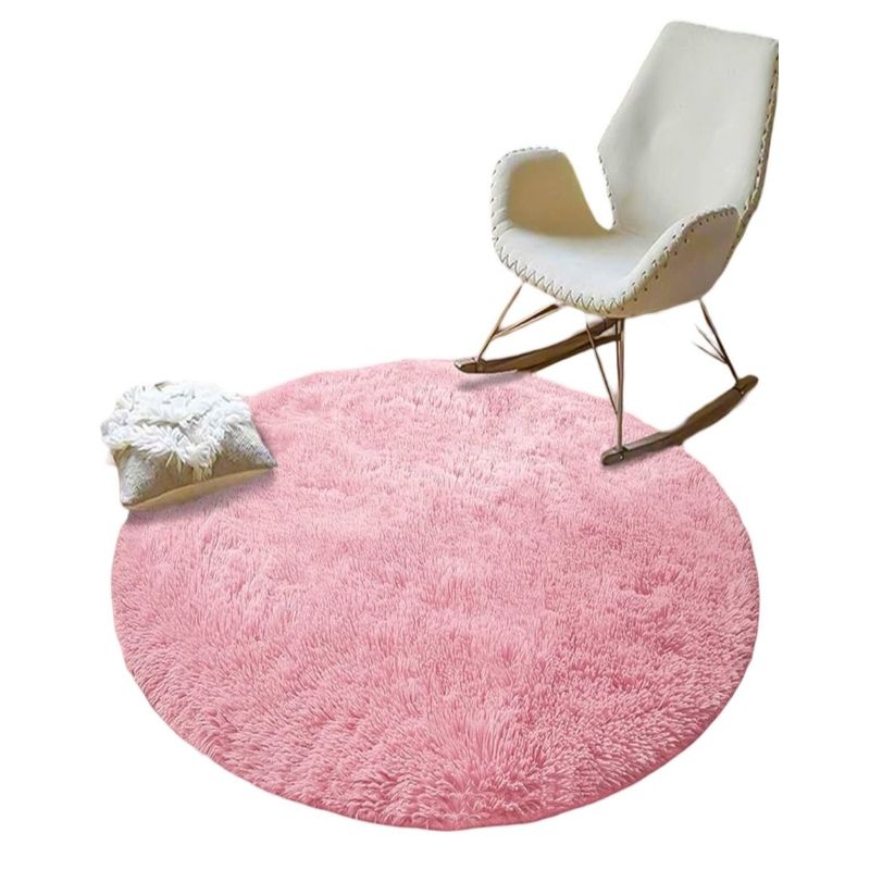 GENERICO - Alfombra Peluda Redonda 150 cm - Suave y Acogedora C7
