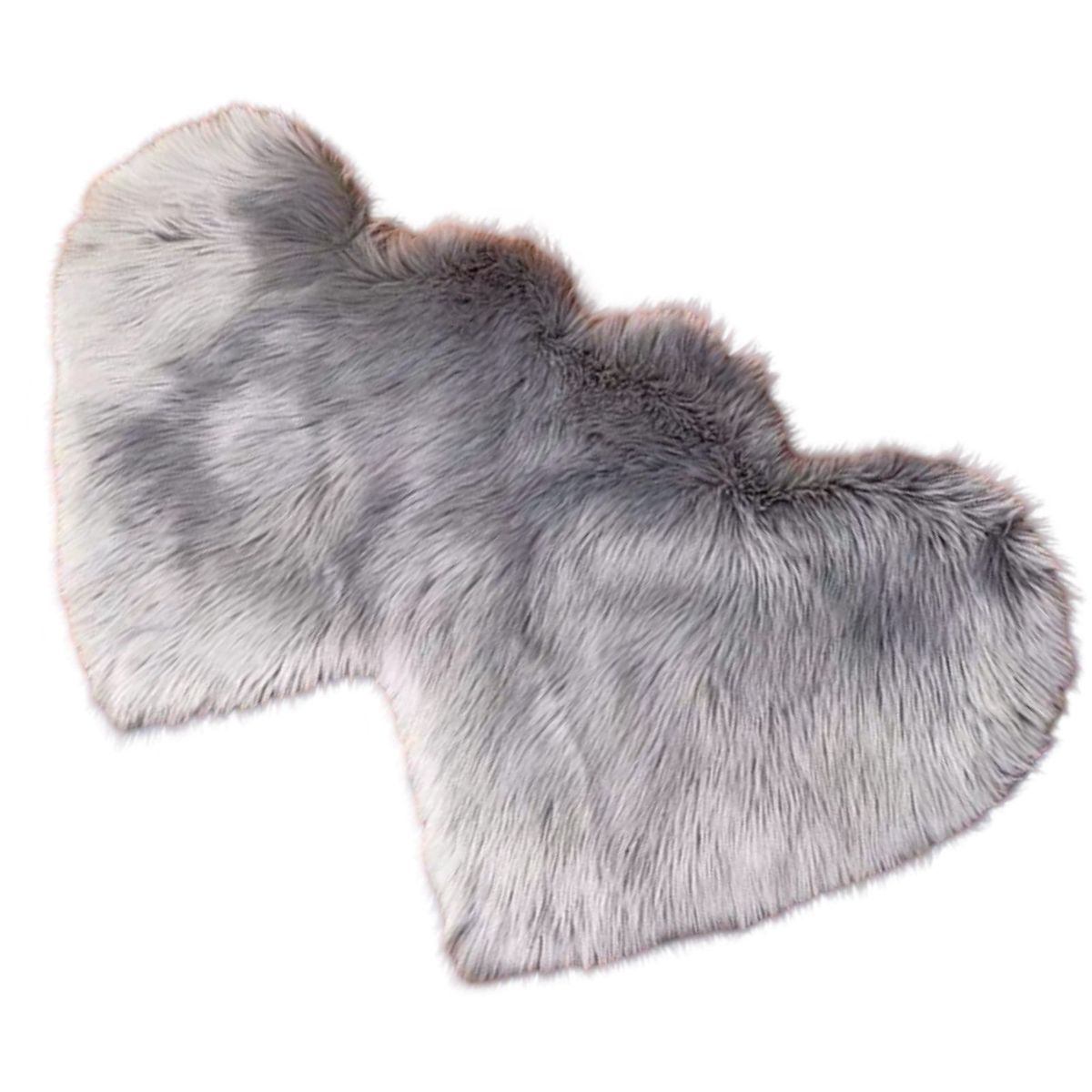 GENERICO - Alfombra Corazón Pelo Largo - Diseño Romántico C1