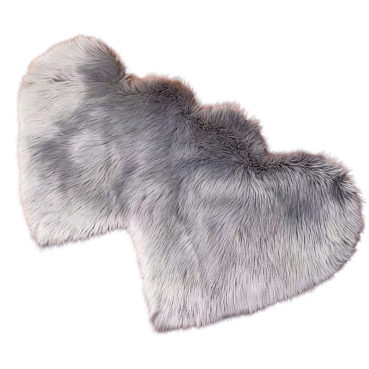 GENERICO - Alfombra Corazón Pelo Largo - Diseño Romántico C1