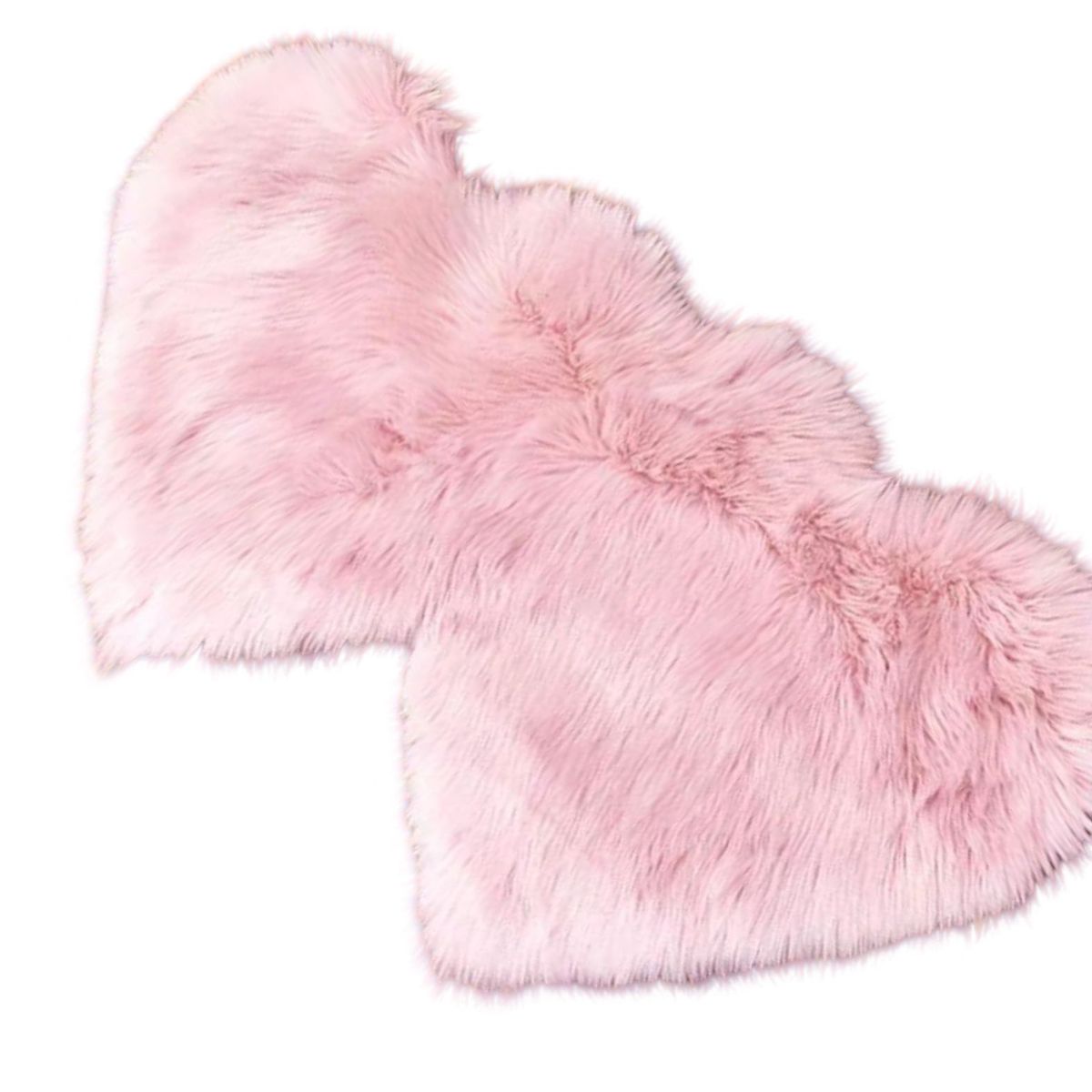 GENERICO - Alfombra Corazón Pelo Largo - Diseño Romántico C7