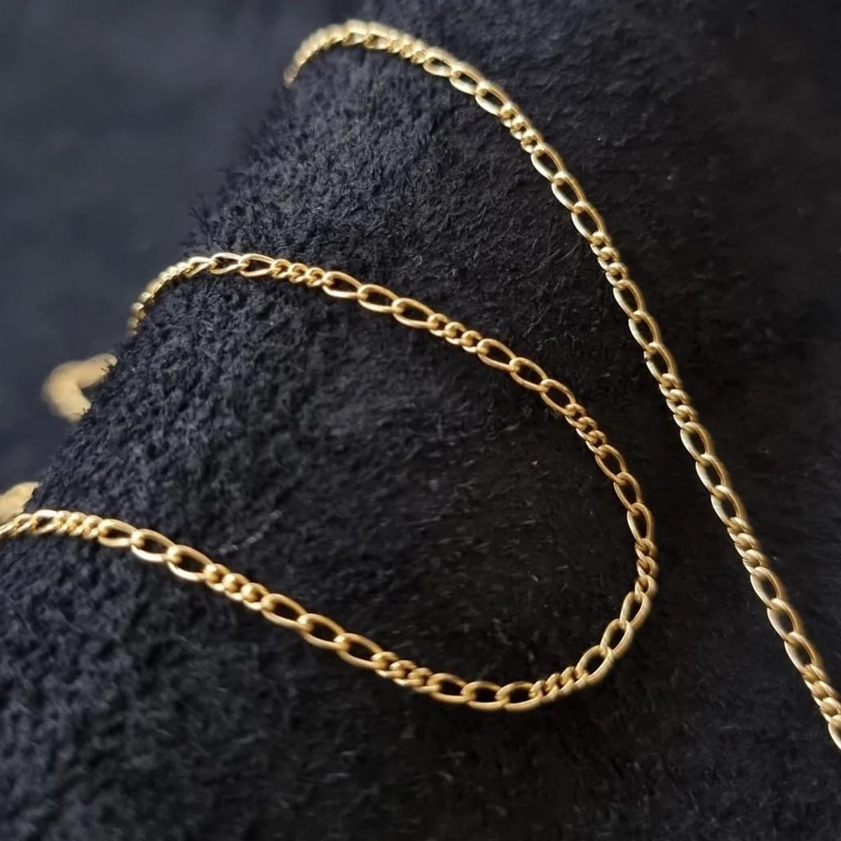 GENERICO - Cadena tejido Crtier delgada oro laminado 18k