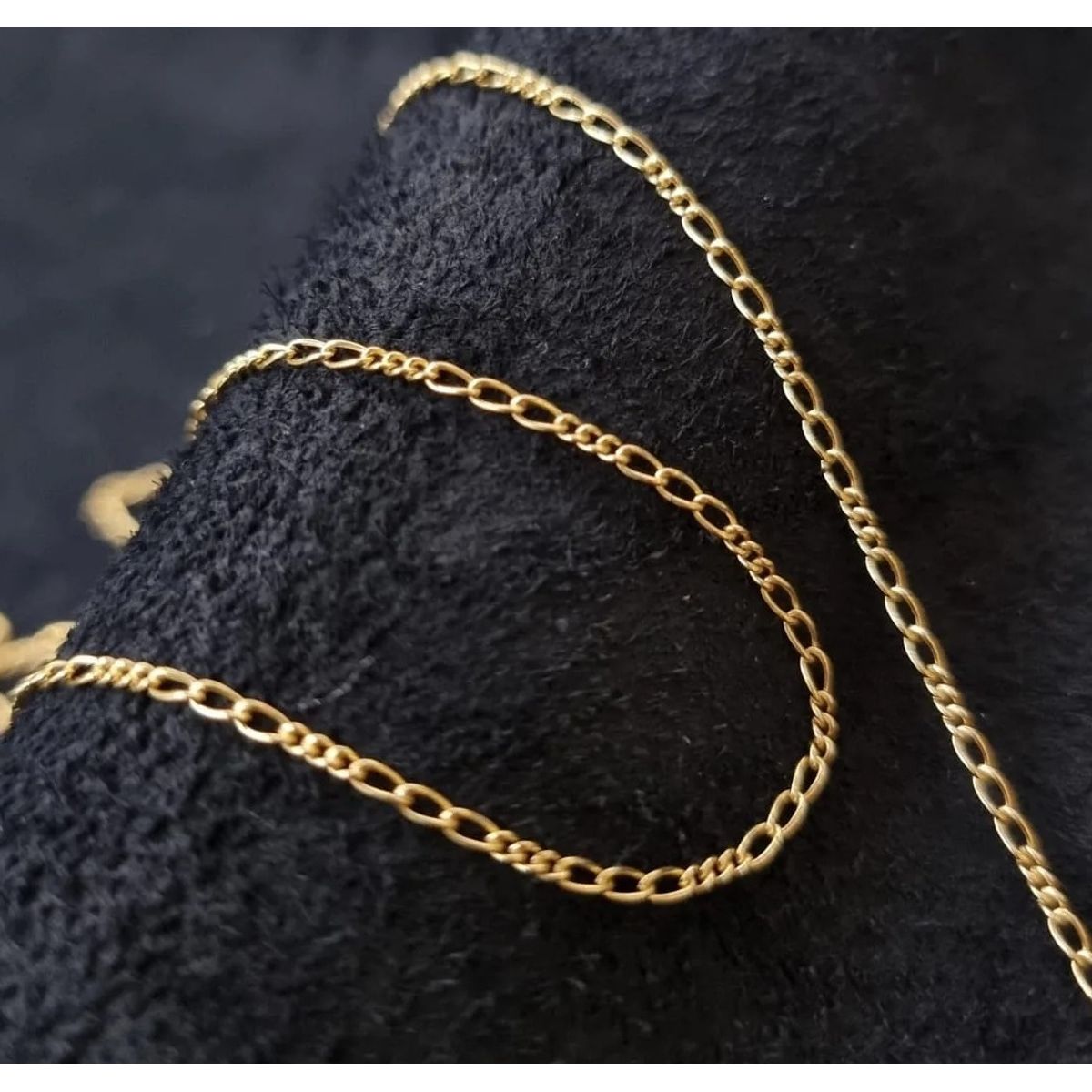 GENERICO - Cadena tejido Crtier delgada oro laminado 18k