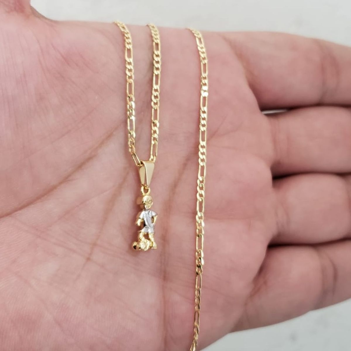 GENERICO - Cadena tejido Crtier delgada oro laminado 18k