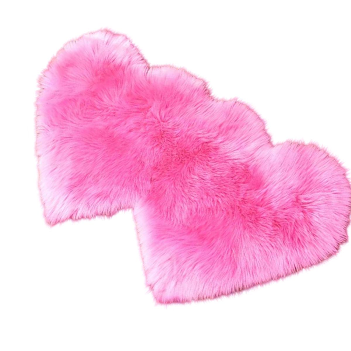 GENERICO - Alfombra Corazón Pelo Largo - Diseño Romántico C6