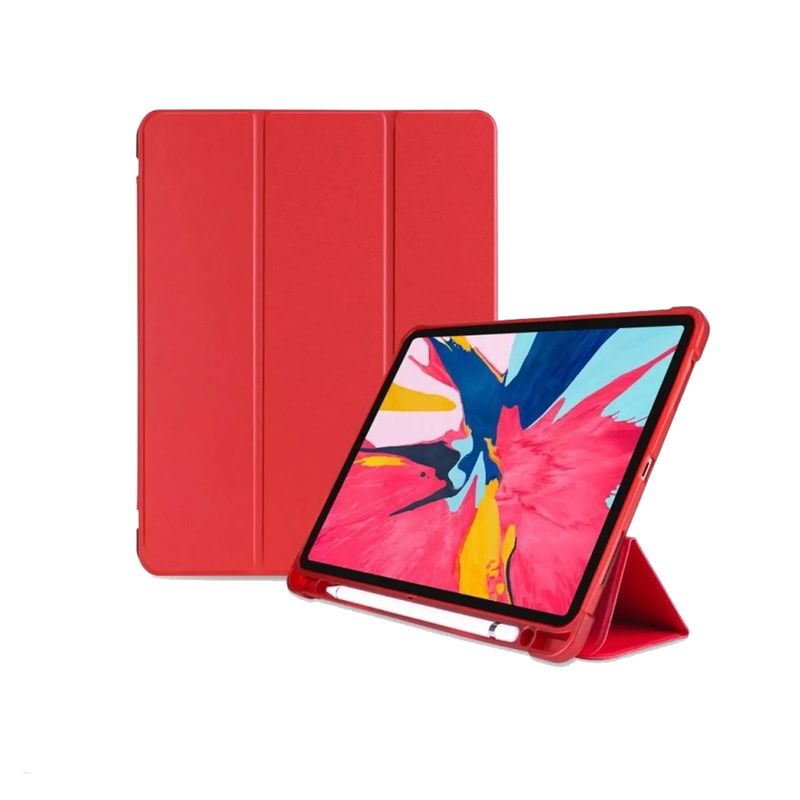 JOIGO - Funda Smart Cover Para iPad 9.7 5ta 6ta Con Ranura Rojo