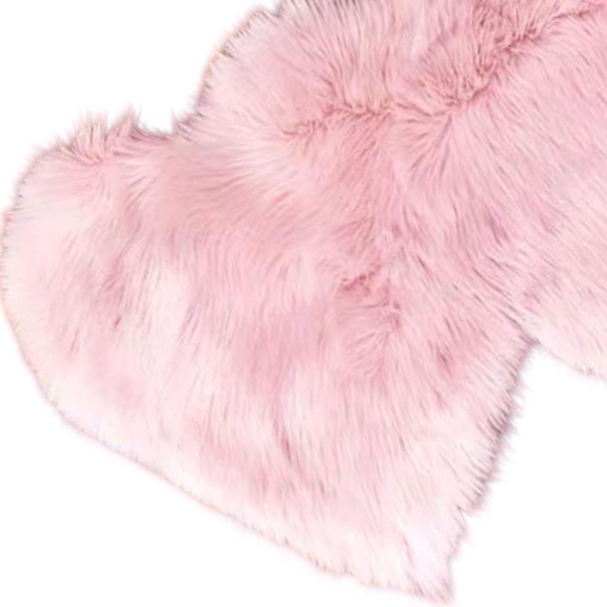 GENERICO - Alfombra Pelo Largo Corazón - Acogedora y Suave C7