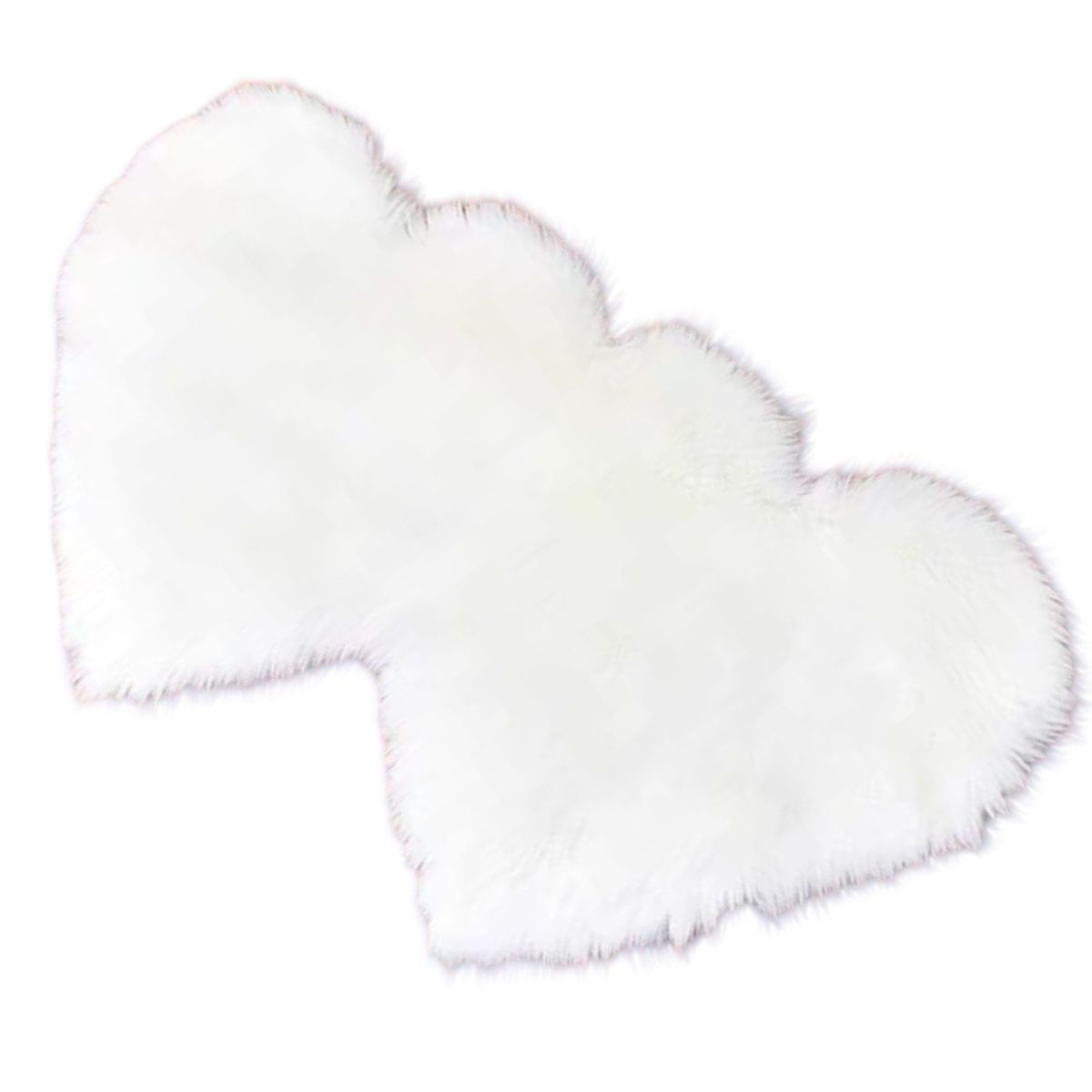 GENERICO - Alfombra Pelo Largo Corazón - Acogedora y Suave C4