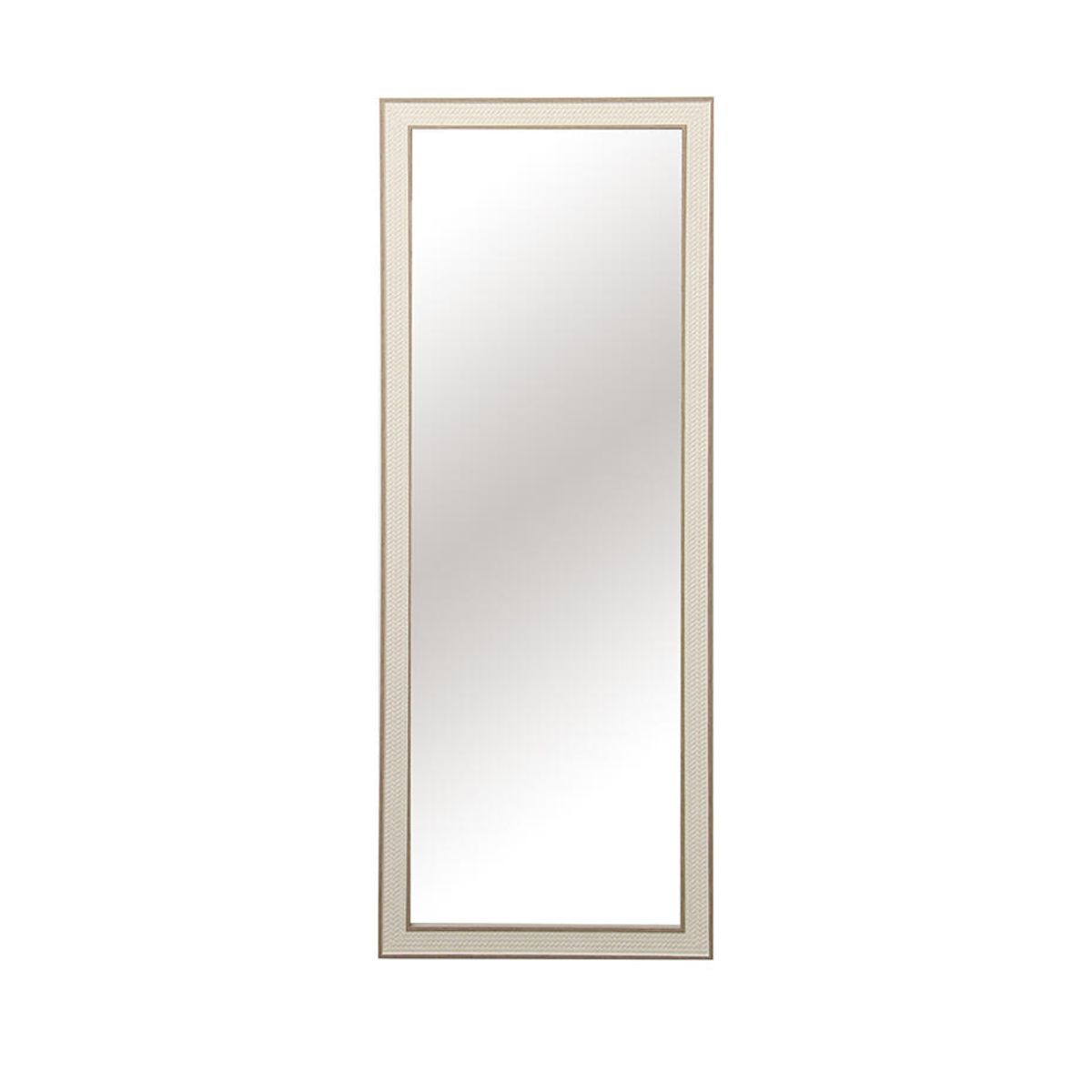 VGO - Espejo Marco Tipo Tejido 60X80 Cm Marfil Vgo