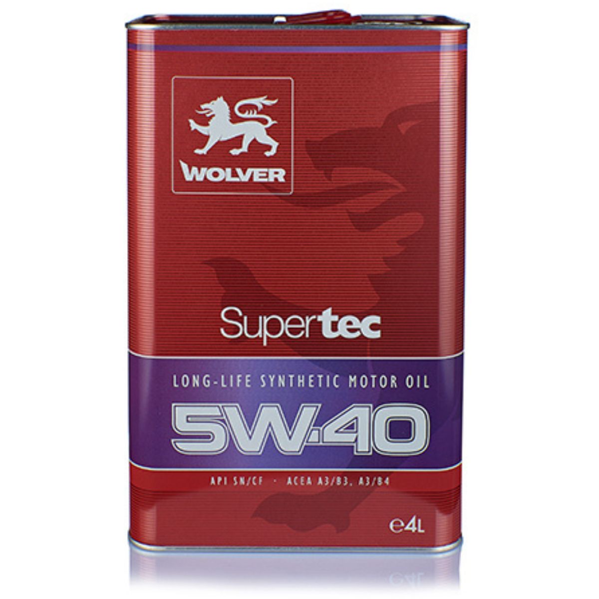 WOLVER - Aceite 5w40 Wolver Supertec Llife Api Sncf Acea A3b4 4lts