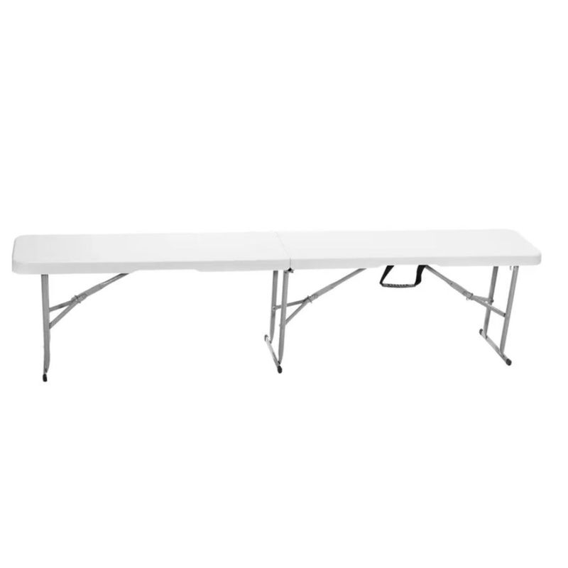 IGPRO - Banco Plegable tipo Maleta Blanca 180x130x43cm