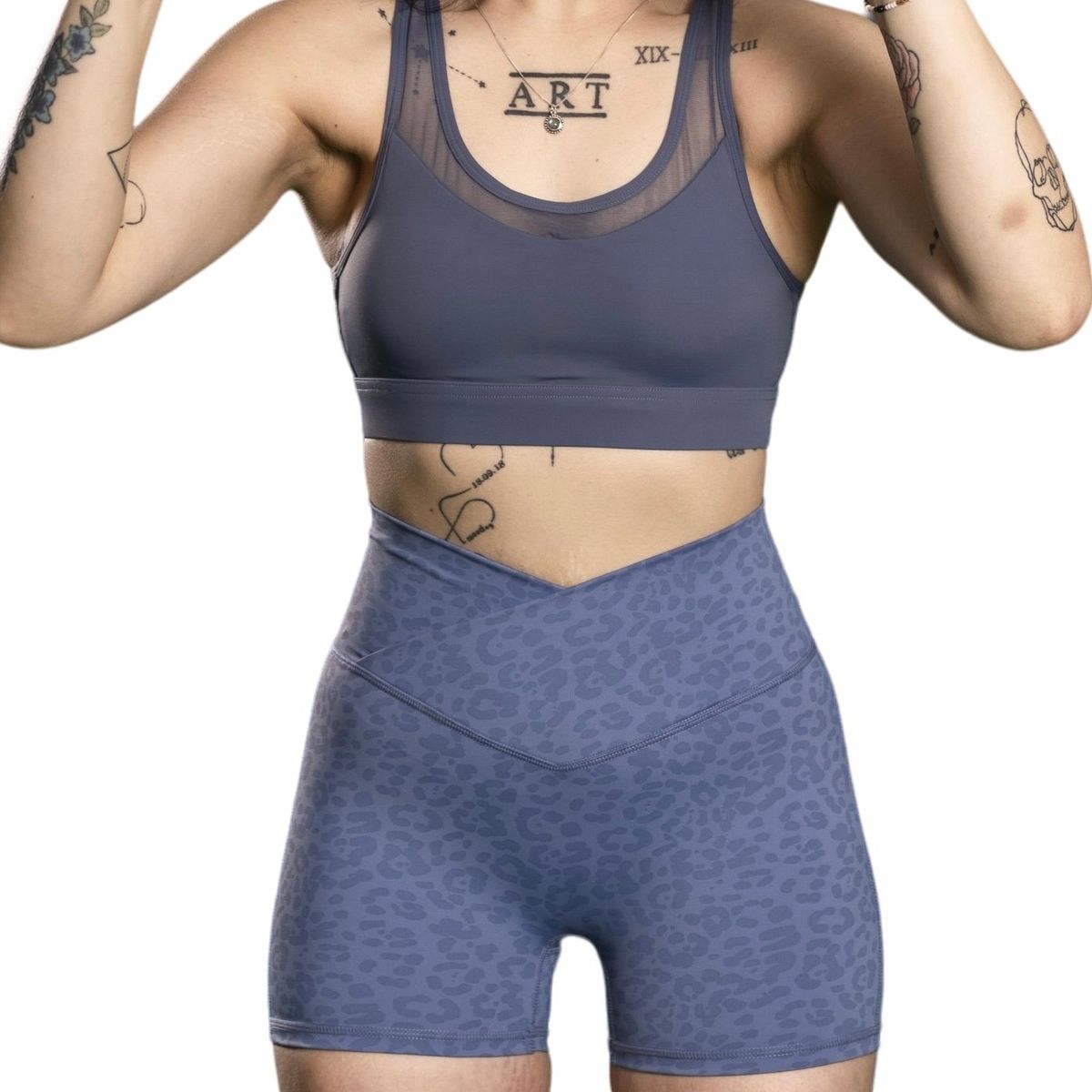 GENERICO - Short Deportivo Mujer Azul
