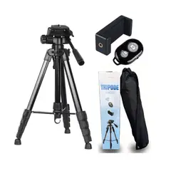 GENERICO - Trípode Celular Cámara Portátil Aluminio 170 Cm con Control Bluetooth