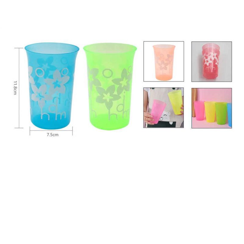 GENERICO - Set 6 Vasos Reutilizable Plastico